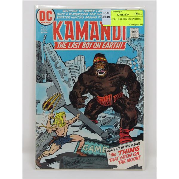 KAMANDI - LAST BOY ON EARTH #3