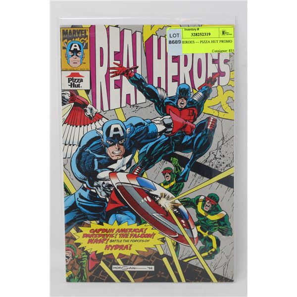 REAL HEROES --- PIZZA HUT PROMO COMIC