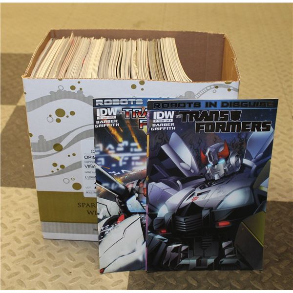 BOX OF TRANSFORMERS COMICS