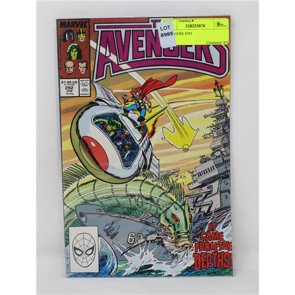 AVENGERS #292