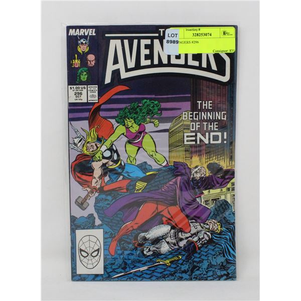 AVENGERS #296