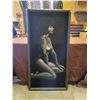 Image 1 : Vintage Black Velvet Nude Boudoir Painting