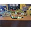 Image 1 : Assorted Hand-Painted Swiss Art - Clock - Hanger - Wooden Basket etc...