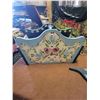 Image 2 : Assorted Hand-Painted Swiss Art - Clock - Hanger - Wooden Basket etc...