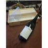 Image 3 : Hand-Made Wooden Stool - Large Wine Bottle & Deco Box - 12 Bottle Wine Rack