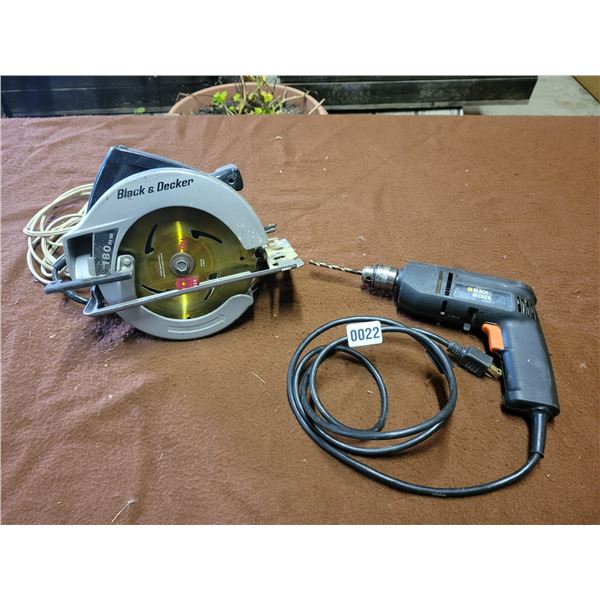 Black & Decker 180mm Saw - Black & Decker Drill
