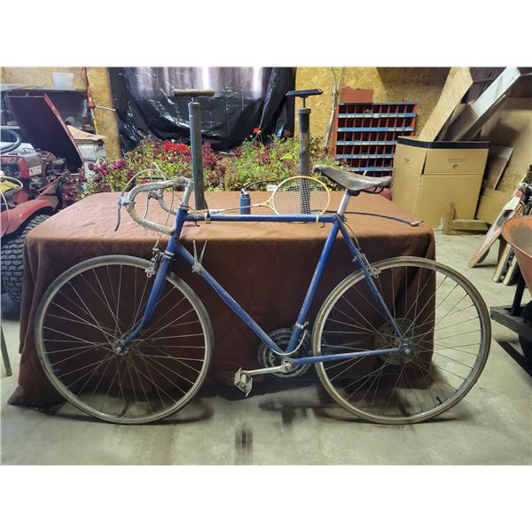 Vintage Bicycle - 3 Bike Pumps - Racket & Oil Can