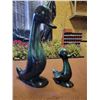 Image 3 : Blue/Green Ceramic Pitcher - Large Duck - Small Duck & Bear