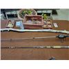 Image 3 : Fishing Rods x2 - Tackle Box - Walking Stick