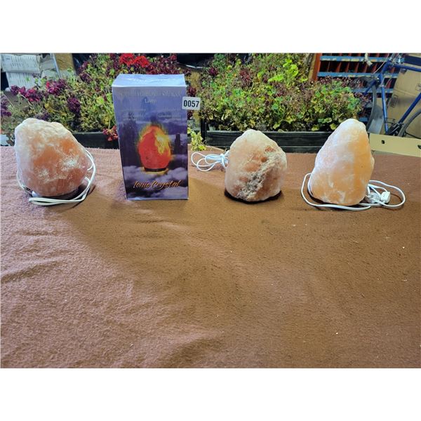 Himalayan Salt Rock Lamps x4