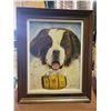 Image 2 : St. Bernard Oil Painting by Linda Nelson - Kittens Oil Painting Artist Unknown - Bird Watercolor
