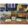 Image 1 : Galaxy Rig Canvas - Oil Rig Oil Painting by Linda Nelson - Stage Coach Picture -Swiss Village Prints