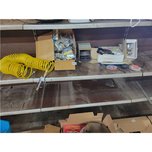 Air Hose - Sanding Discs - Various Door Knobs - Glue Gun - Antifreeze/Coolant Testers x2