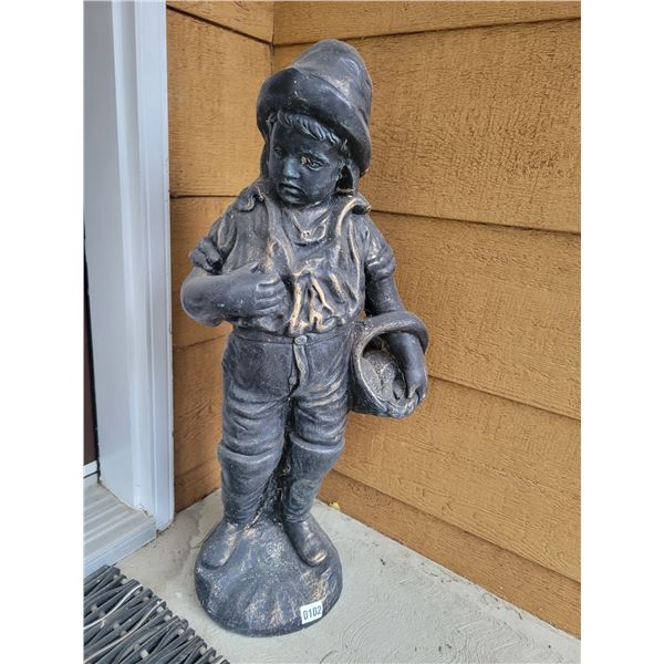 Bronze Boy Statue 32" High