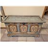 Image 4 : Swiss Hand-Painted Coat Rack, Shoe Chest, Mirror, Bird Rock