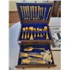 Image 1 : Gold Plated Flatware & Chest