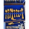 Image 2 : Gold Plated Flatware & Chest