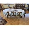 Image 1 : Dining Room Table with Extensions & 8 Chairs