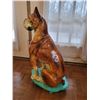 Image 2 : Ceramic Dog Statue with Swiss Hand-Painted Stand