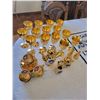 Image 2 : Gold Plated Stemware (12) - Gold Plated 50th Anniversary Stemware - Swiss Tea Set