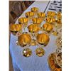 Image 4 : Gold Plated Stemware (12) - Gold Plated 50th Anniversary Stemware - Swiss Tea Set