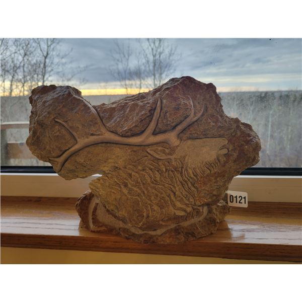 Elk Horn Stone Carving