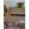 Image 3 : Wood Dining Table with Leaf & 6 Chairs