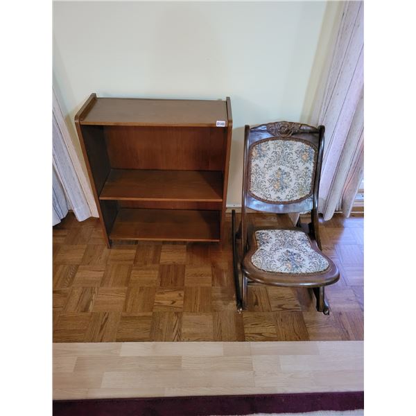 Small Book Shelf - Tapestry Rocking Chair