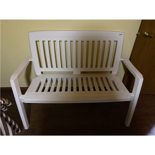 White Plastic Bench