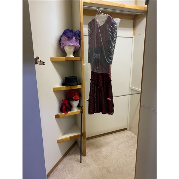 Klondike Dress Size 14 (Woodward's) Hats - Purse - Cane - Top Hat