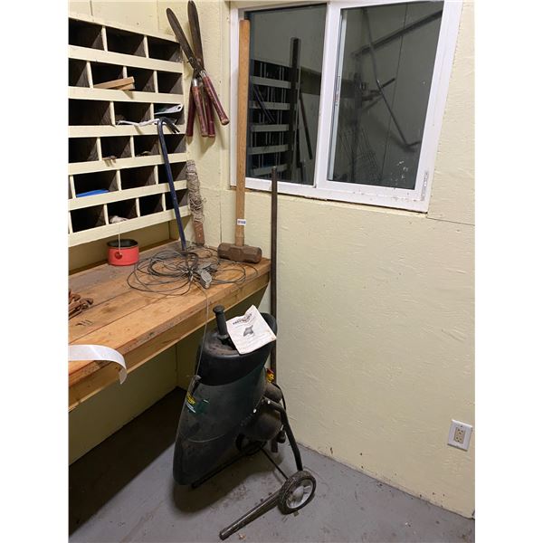 Sledge Hammer - Pulleys & Wire - Electrical Garden Shredders - Various Hardware - 2 Crow Bars