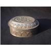 Image 1 : Antique Mughal silver box with chiseled floral #2309963