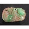 Image 1 : Jadeite carving featuring ling zhi, lotus and a#2310049