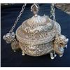 Image 1 : Heavy Tibetan silver tripod incense burner with#2310089