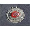 Image 1 : Large Bedouin silver pendant with carnelian #2310098