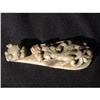 Image 1 : Large green jade belt fastener decorated with #2310109