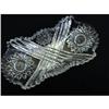 Image 1 : CRYSTAL SERVING DISH SAW TOOTH EDGE #2319621
