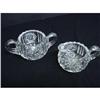 Image 1 : CUT GLASS - CRYSTAL CREAM & SUGAR SET #2319622
