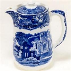 George Jones blue and white coffee pot #2319806