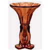 Image 1 : Amber Depression Glass Art Deco Rocket Vase  #2320014