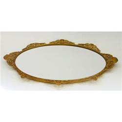 APOLLO Gilded Ormolu Mirrored Vanity Tray #2320019