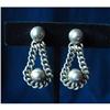 Taxco Popowski Silver Chain Earrings AE Screw #2320119