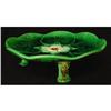 Image 1 : Antique Footed  Majolica Lily Pad Plate #2320533