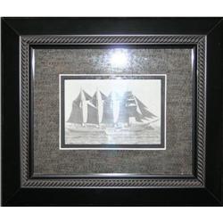 Black & White photograph ships sailing rough #2327285