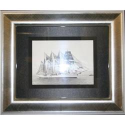 Black & White photograph ships sailing rough #2327286