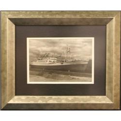 Black & White photograph ships sailing rough #2327287