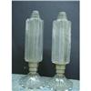 Image 1 : 20's DECO Pr.BOUDOIR BULLET  CLEAR GLASS LAMPS #2327332