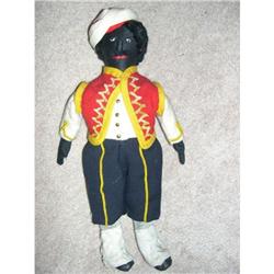 12.5" black cloth man with black bead eyes #2327448