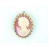 Image 1 : Hand Carved Natural Shell Cameo 10k Yellow Gold#2327574