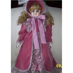 Large Victorian Dressed Porcelain Doll #2327596